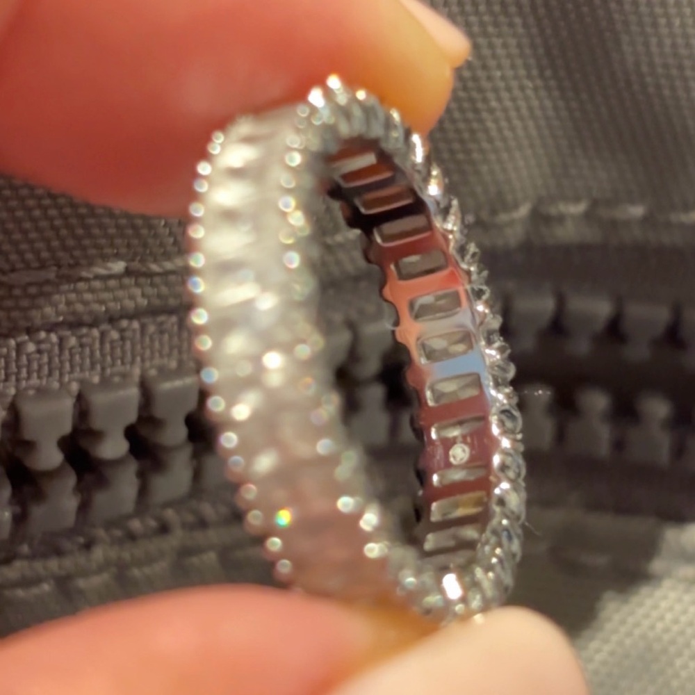2 Swarovski baguette stacking rings - Picture 10 of 16